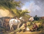 George Morland The Labourer's Luncheon USA oil painting artist